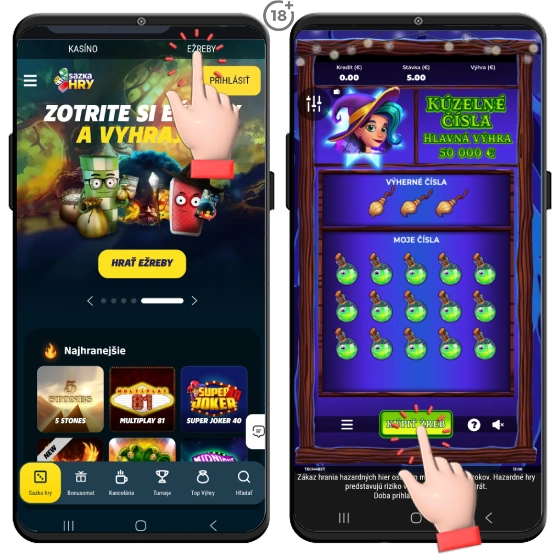 Zahrajte si e-žreby v kasíne Sazka hry reálne peniaze.