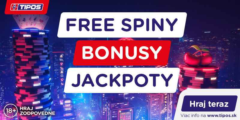 Užite si free spiny či exkluzívne casino bonus v Tipose.