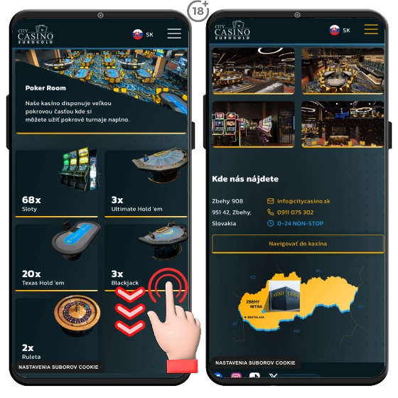 City casino pri nitre v obci zbehy