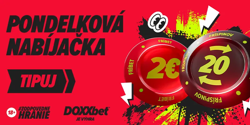 Berte voľné točenia zadarmo v pondelkovej nabíjačke v DOXXbet casino