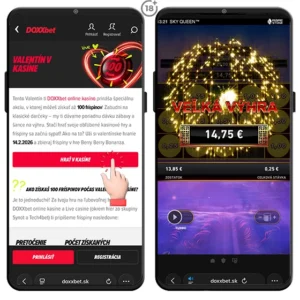 DOXXbet testovanie valentínskej promo akcie dnes.