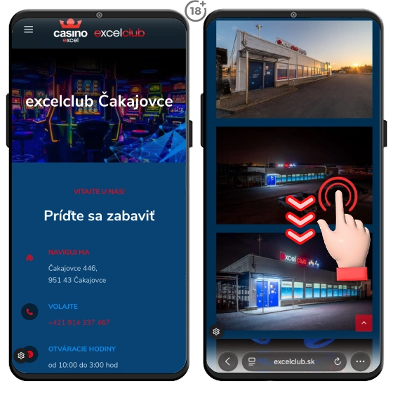 Exelclub pri Nitre - obľúbená herňa