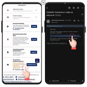 Overenie e-mailovej adresy v Tipos registrácii