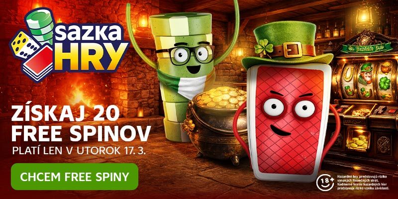 Užite si promo akciu na St. Patricks day v kasíne Sazka hry