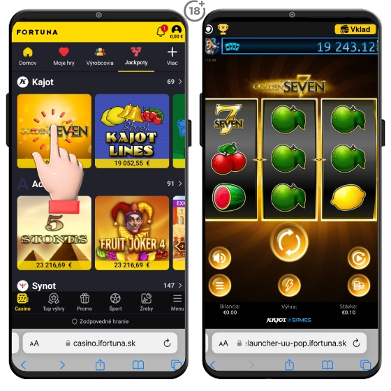 Fortuna jackpot - sloty od Kajot