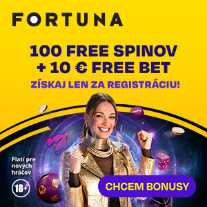 Fortuna casino 100 free spinov zadarmo