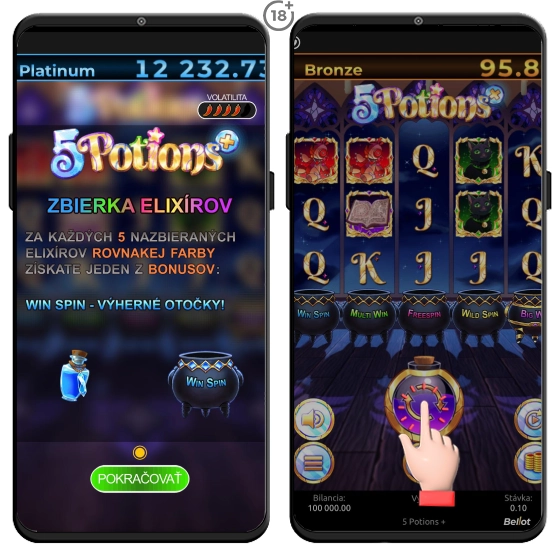5Potions+ ako hrať automat