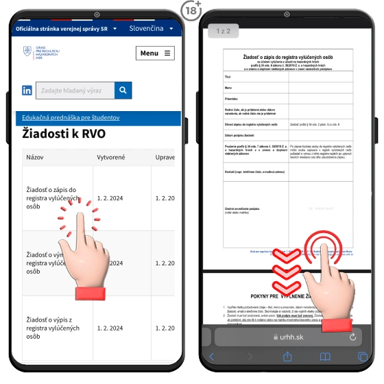 Blokátory hazardu a register vylucenych osob