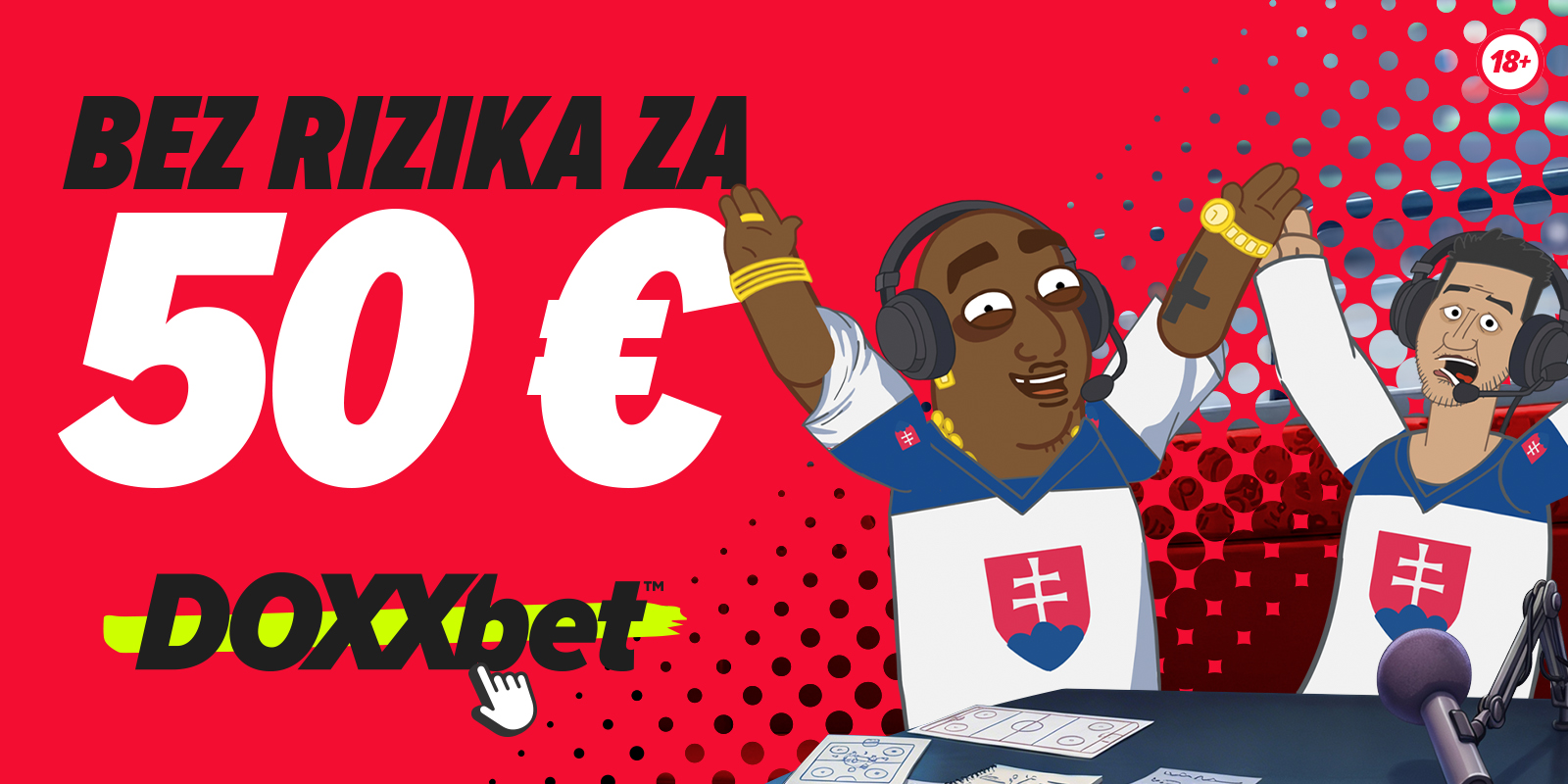 DOXXbet ponúka od 15.5.2026 do 31.5.2026 navýšený bonus bez rizika v hodnote 50 € na športové stávky.