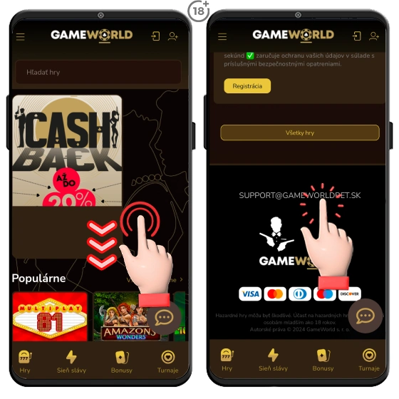 Gameworld kasíno a jeho emailová podpora