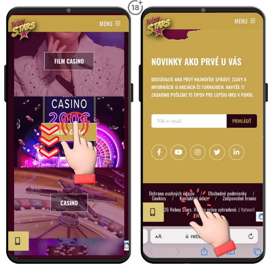 Rebuy Stars Casino kontakt a zákaznícka podpora online kasína.