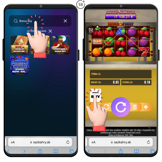 Funkcia Bonus Buy v sazka hry casíne