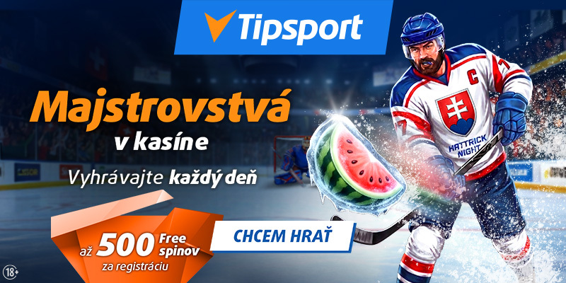 Užite si v Tipsporte skvelé bonusy v promo akcii Majstrovstvá v kasíne.