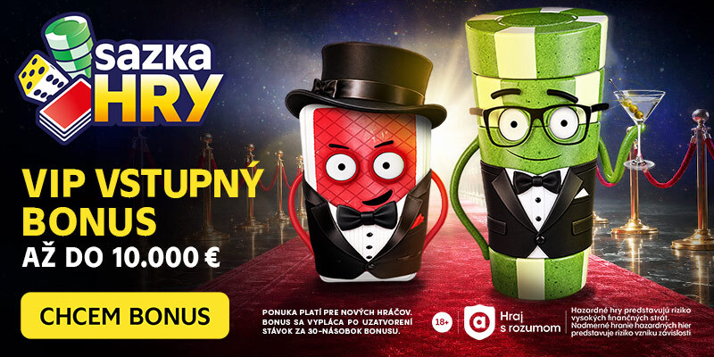 Sazka hry a VIP vstupný bonus