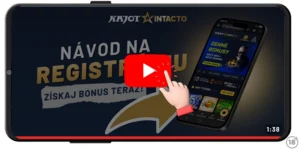 Videonávod, ako sa zaregistrovať v Kajot Intacto kasíne