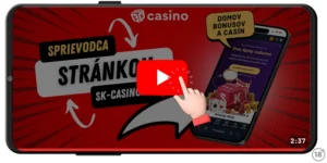 Videonávod, ako sa orientovať na stránke sk-casino