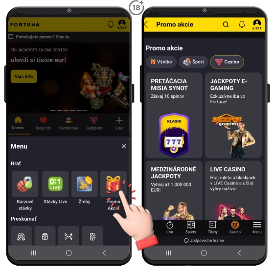 Objavte aktuálne promo akcie vo Fortuna online kasíne.