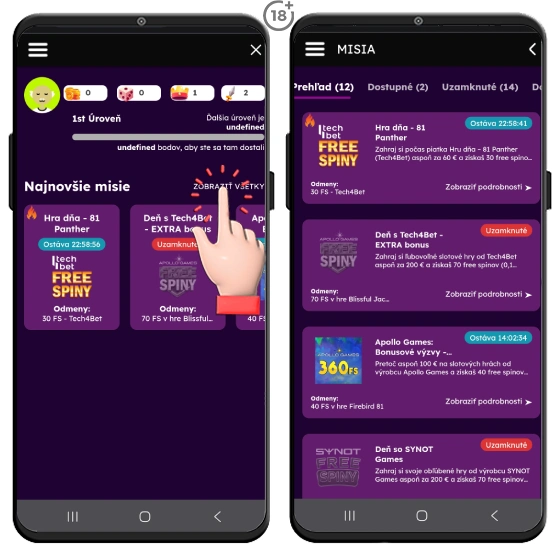 Prehľad promo akcií a odmien v Rebuy Stars kasíne.