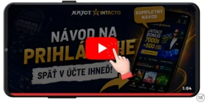 Ako sa prihlásiť do Kajot Intacto účtu