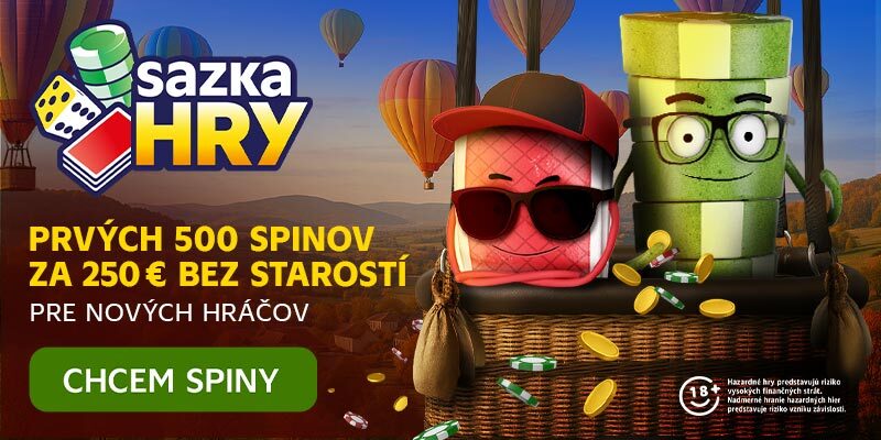 Sazka Hry caisn obonus 500 free spinov bez rizika