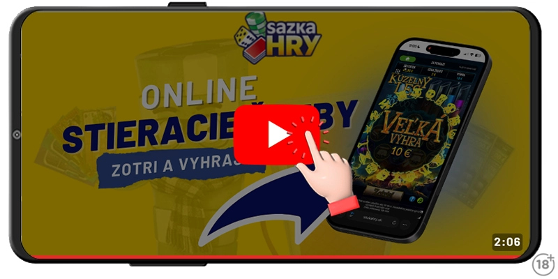 Videonávod, ako funguje online stieracie žreby v Sazka Hry