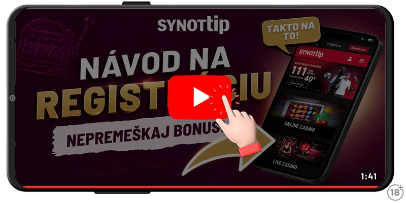 Video návod do registrácie v Synottipe