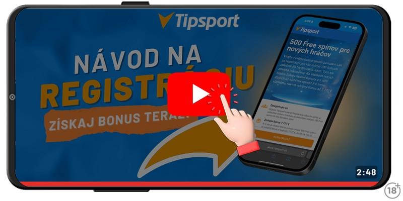 Video návod do registrácie v Tipsporte