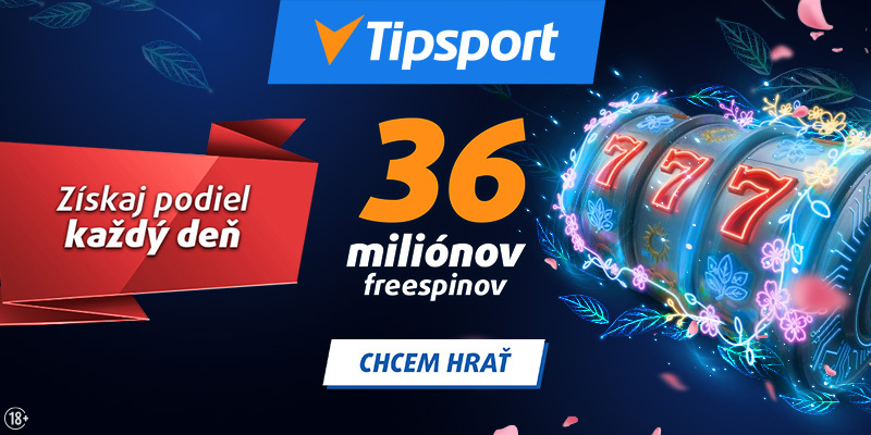 V Tipsport online casine sa môžete zapojiť do júlovej freespinmánie, kde sa dokopy rozdá medzi hráčov až 3 milióny voľných točení. Začína sa na úrovni 10 spinov.