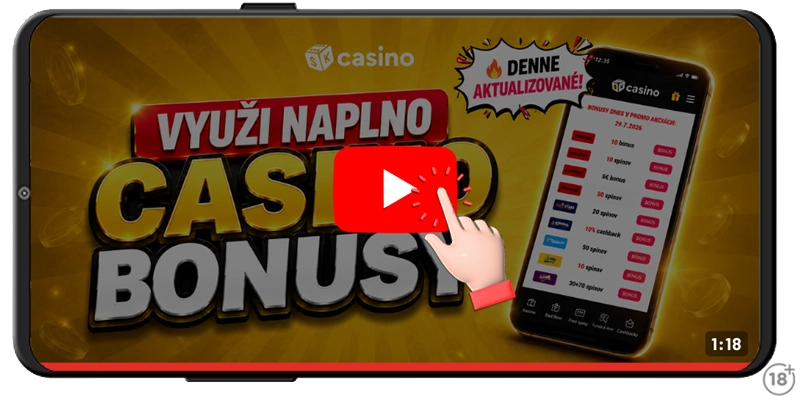 Casino bonus vysvetlený v našom youtube videu