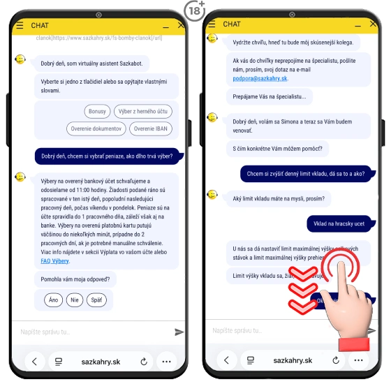 Sazka hry a test zákazníckej podpory