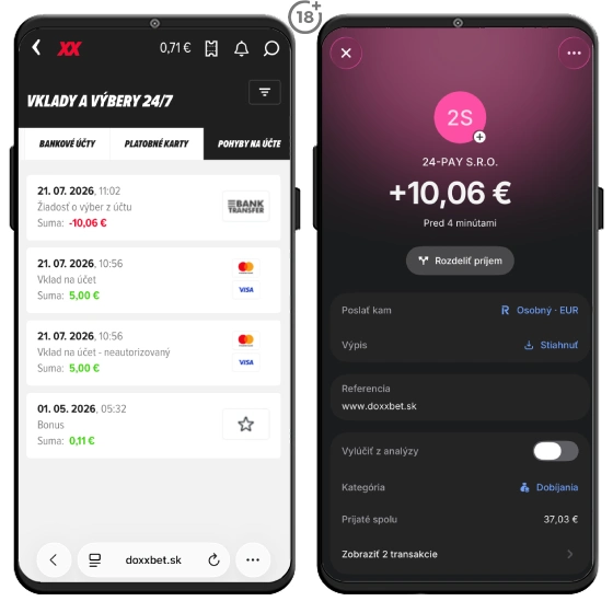Doxxbet a vyplata výhry