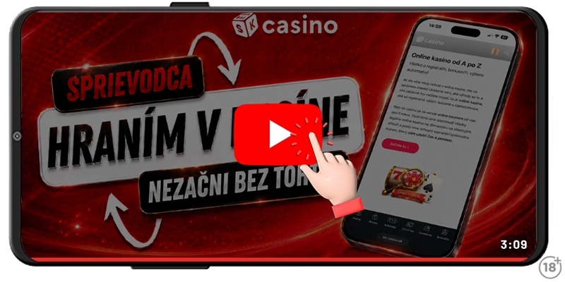 Pozrite si naše youtube video sprievodcu hraním v kasíne