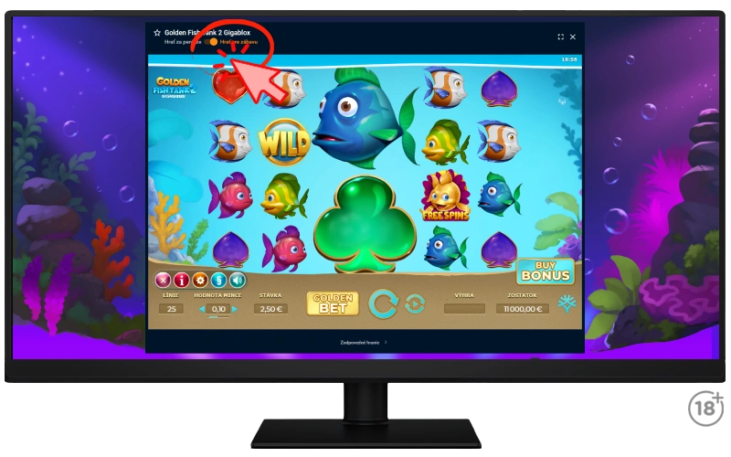 Desktop verzia Golden Fish Tank 2 Gigablox online automatu od Yggdrasil v aktivovanej demo verzii.