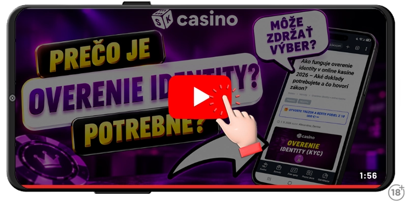 Pozrite si video, prečo je pre kasíno dôležité overenie identity